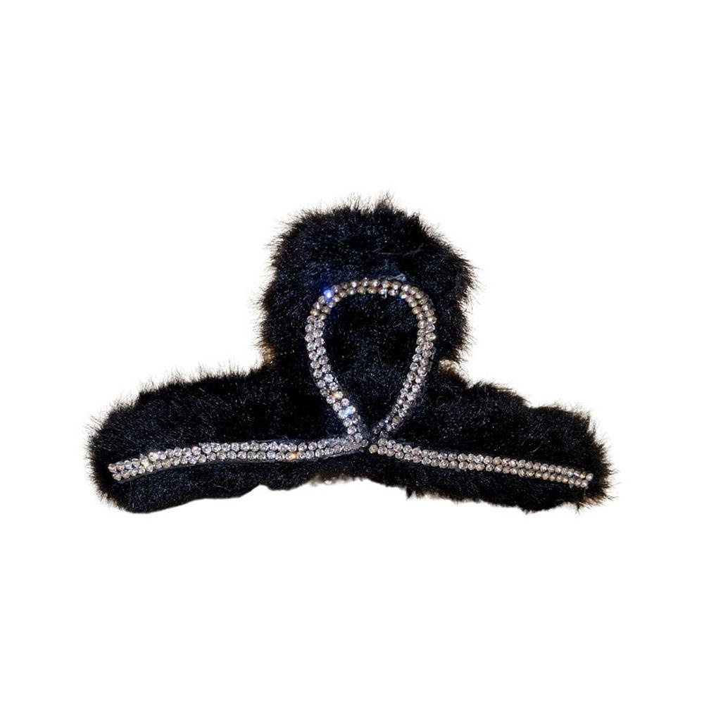 Kẹp Tóc Móng Vuốt Hình Cá Mập Bằng Vải Lông Thời Trang Thu Đông Dành Cho Bạn Nữ