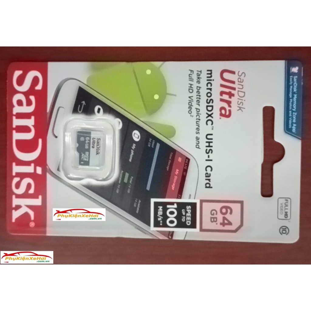 Thẻ nhớ dùng cho camera hành trình, usb ô tô chưa có dữ liệu, hàng chính hãng 16Gb, 32Gb, 64Gb