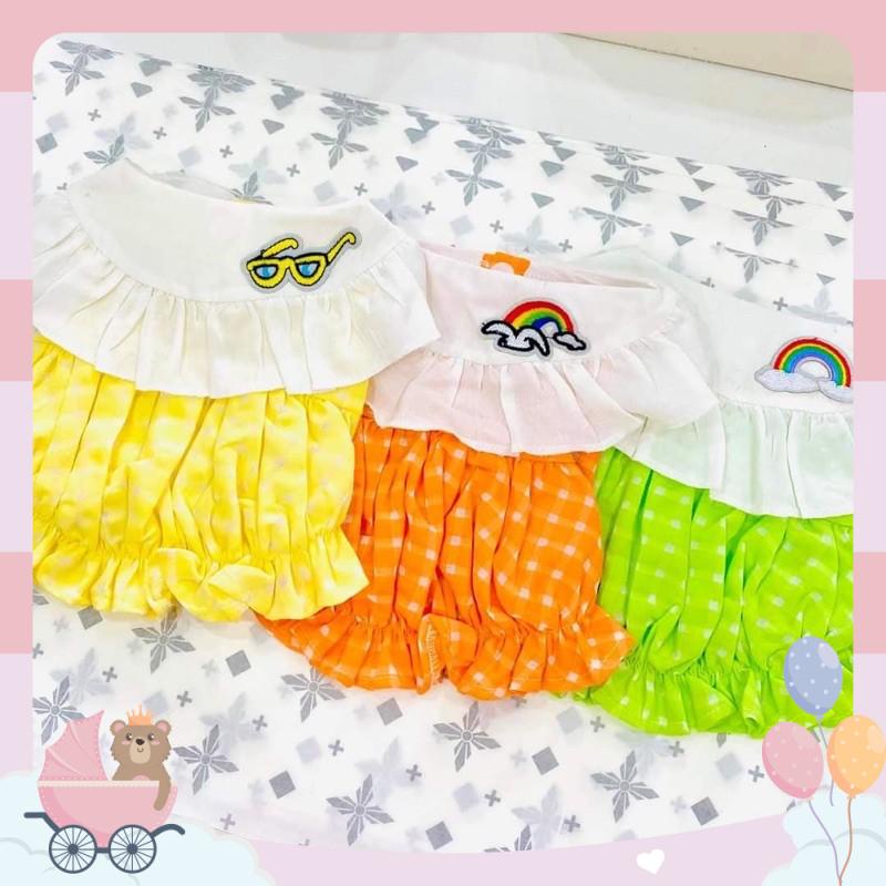 Áo đầm thun dễ thương dành cho thú cưng Đầm cổ bèo ngọt ngào chó mèo