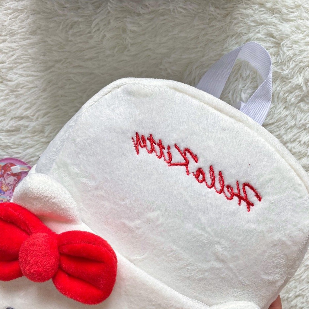 Balo đi học mini Sanrio hình thú nhồi bông Melody Kuromi đáng yêu cho nữ và trẻ em