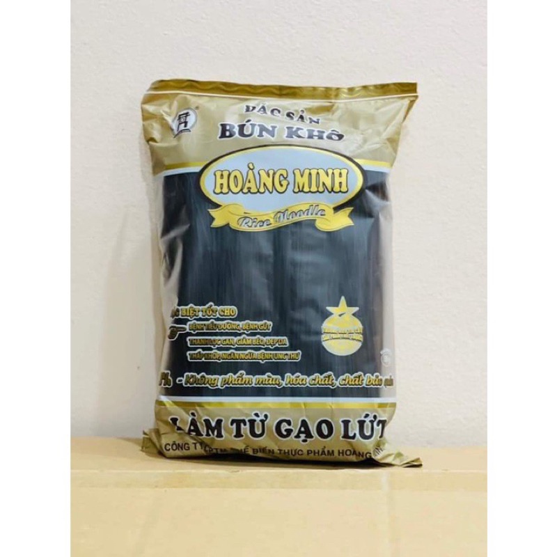 Bún gạo lứt đen Hoàng Minh dai dẻo gói 509g