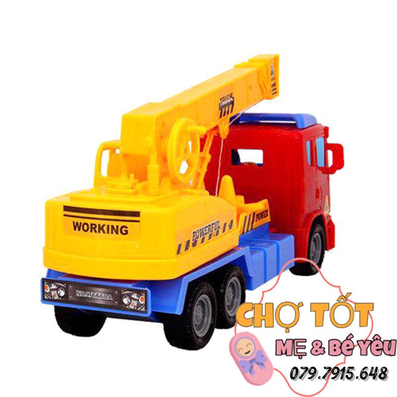 Xe Cần Cẩu Mô Hình Loại Lớn Hãng Long Thủy 40cm (HÀNG VIỆT NAM TO ĐẸP)