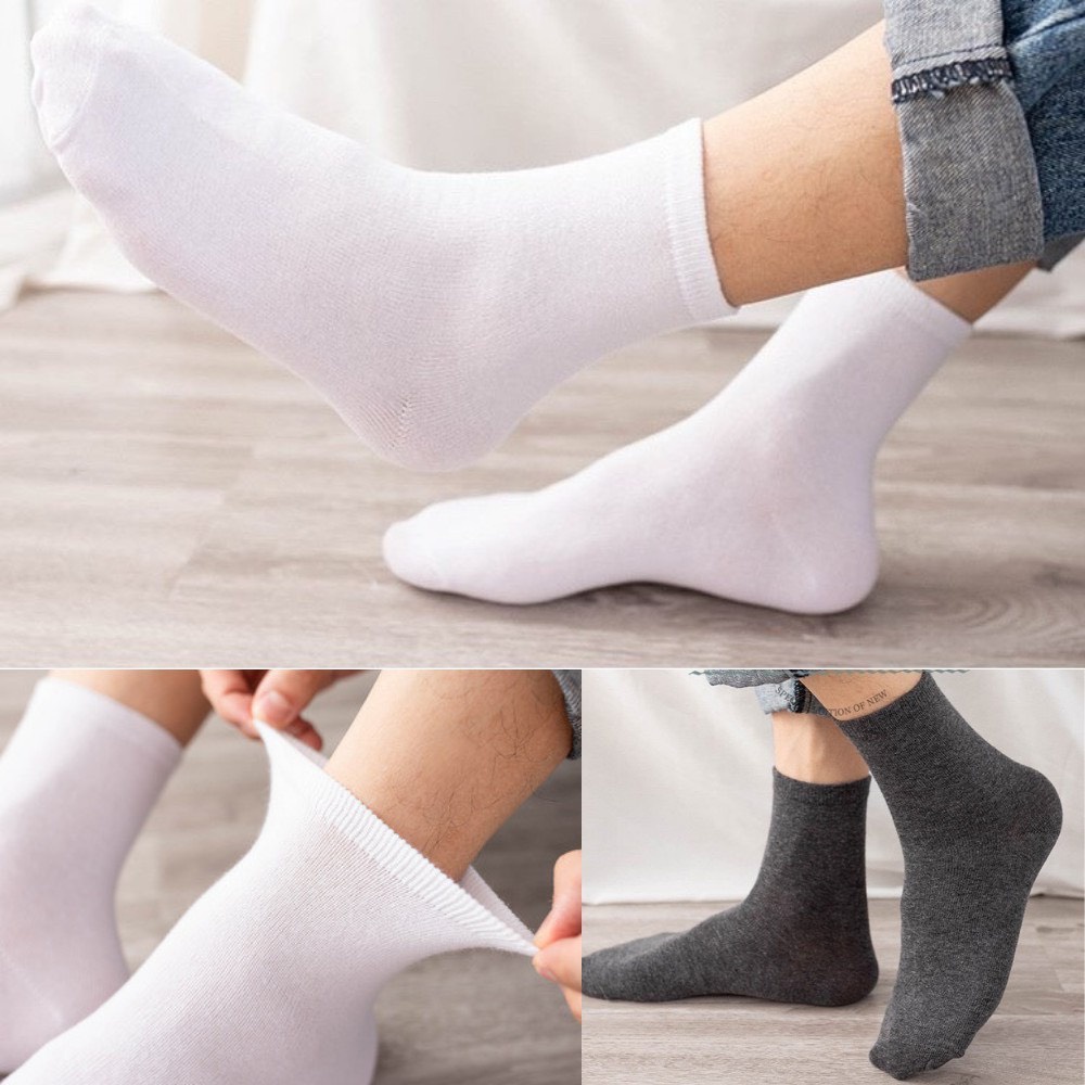 Tất thể thao văn phòng MUJI cổ CAO chống hôi chân , thoáng khí