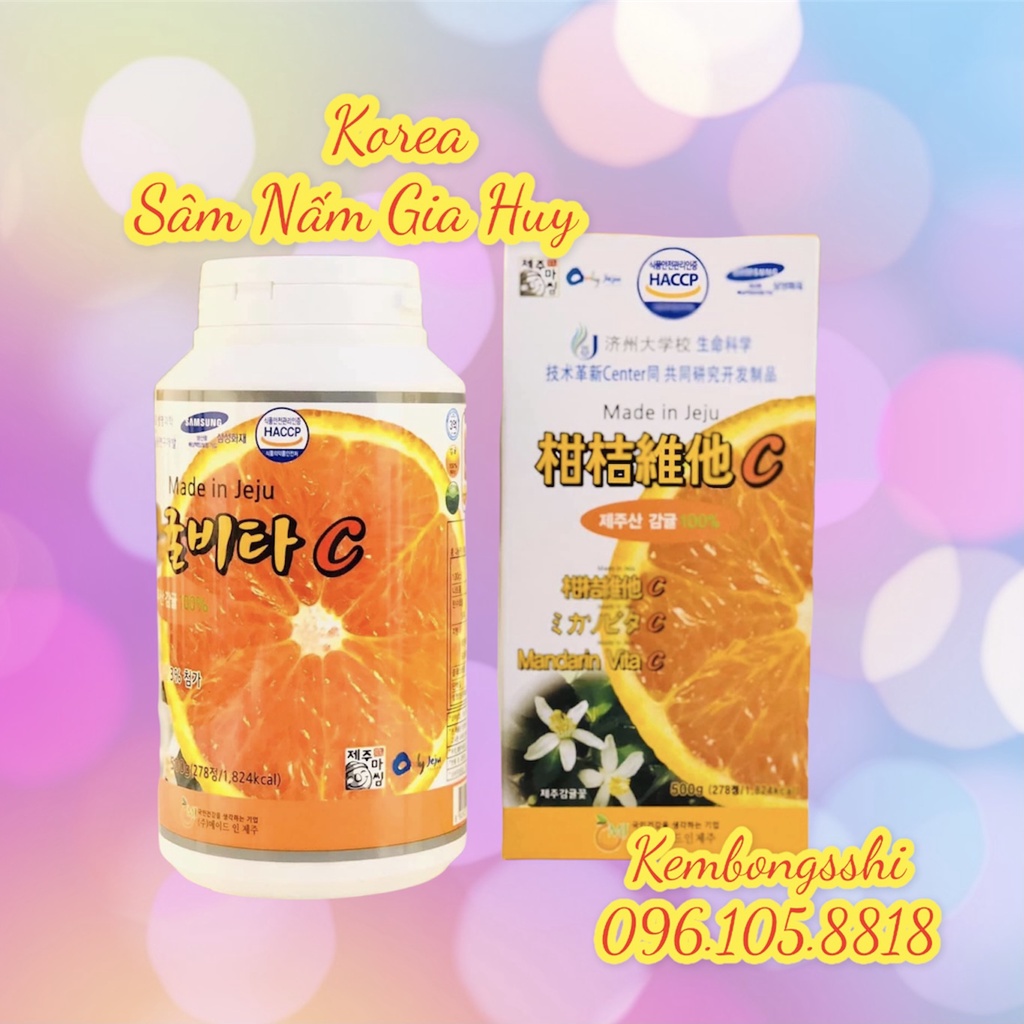 [DATE MỚI NHẤT] [HỘP TO 500gr] Viên Ngậm VITAMIN C JEJU Hàn Quốc | BigBuy360 - bigbuy360.vn
