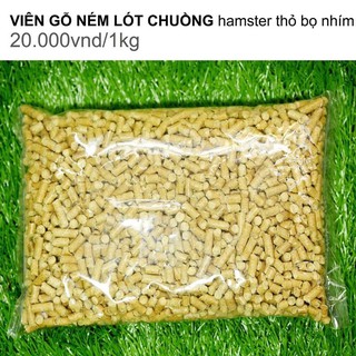 GỖ NÉN LÓT CHUỒNG HAMSTER THỎ BỌ NHÍM 1kg