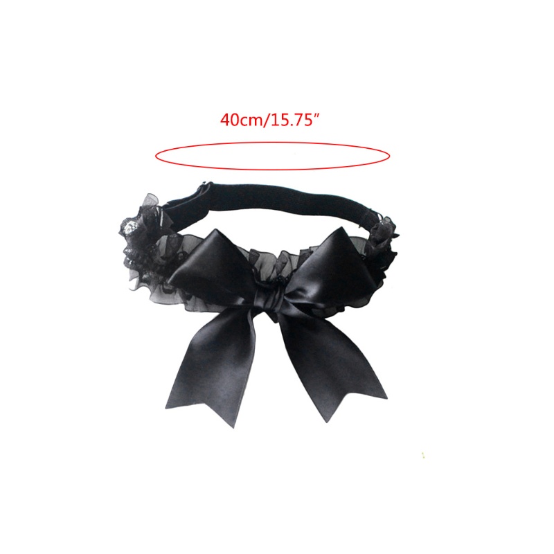 Đai đeo đùi lolita dây thun đàn hồi phối ren bèo thắt nơ satin ngọt ngào phong cách Nhật Bản cho cô dâu/đám cưới/dự tiệc