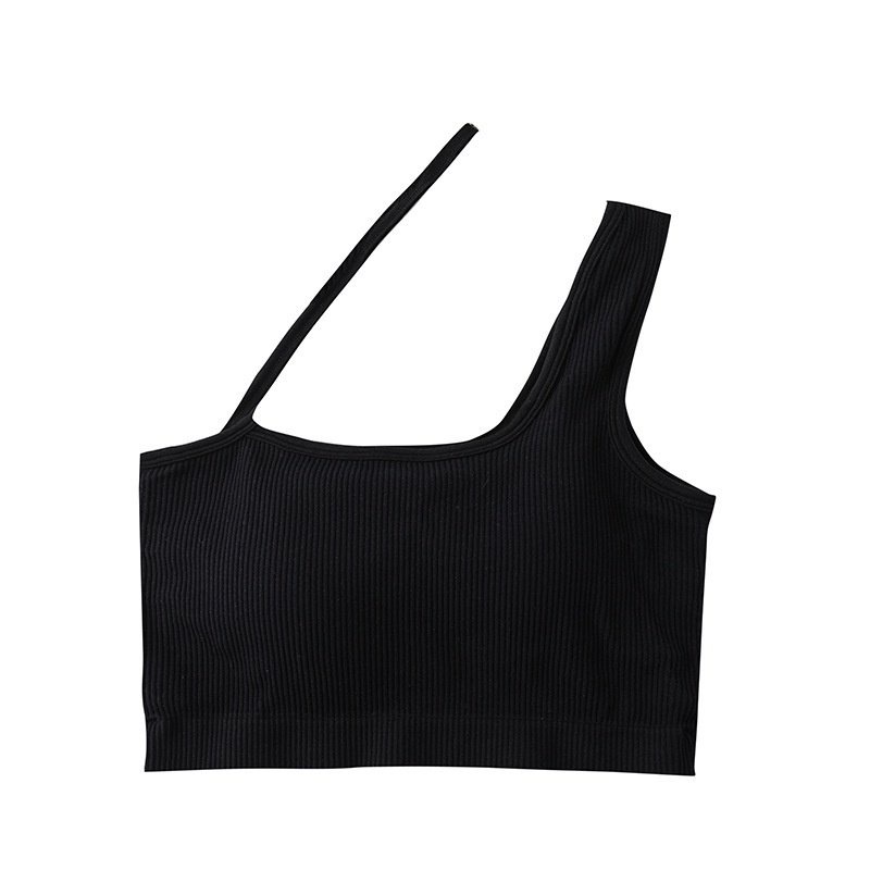 DUNEA Áo hai dây thiết kế mới không đồng đều thời trang dành cho nữ