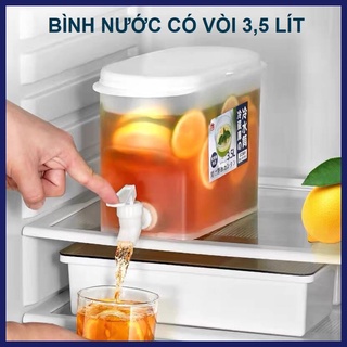 Bình đựng nước có vòi để tủ lạnh tiện dụng 3.5l