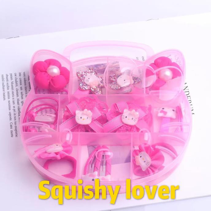 Bộ Kẹp Tóc Hình Hello Kitty Xinh Xắn Cho Bé Gái