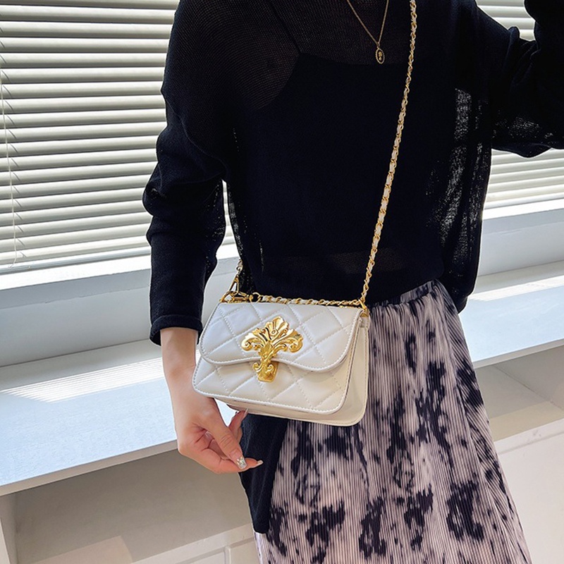 Túi Đeo Chéo Đính Kim Cương Giả Phong Cách Cổ Điển Thời Trang Cho Nữ