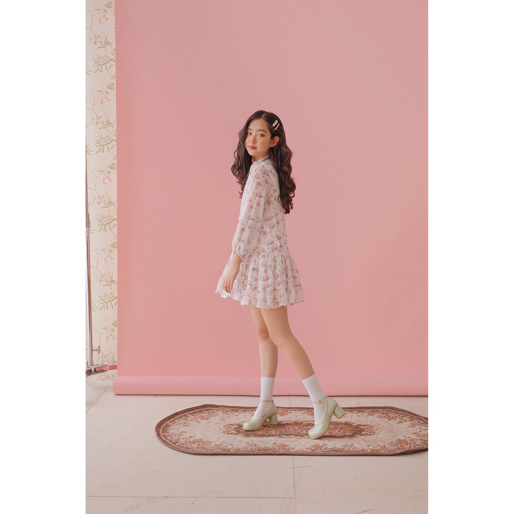 Naked by V - Váy voan hoa buộc nơ Serene Dress (Hồng) | BigBuy360 - bigbuy360.vn