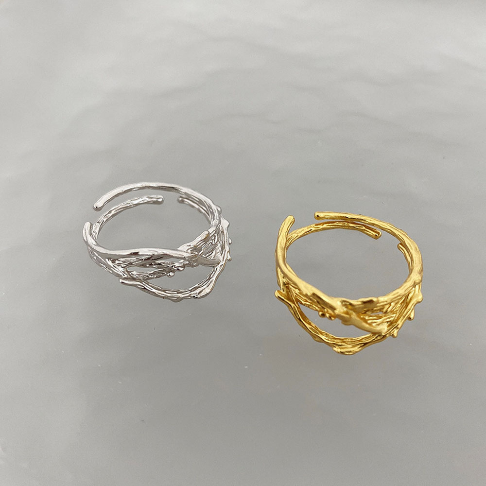 Nhẫn Hình Cây Tre Thiết Kế Đơn Giản Cho Nữ