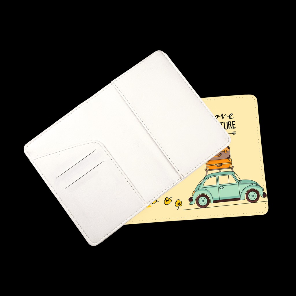 Bao Da Passport Du Lịch I LOVE ADVENTURE - Ví Đựng Hộ Chiếu Cover Thiết Kế Basic Mang Đậm Phong Cách VINTAGE - LT016