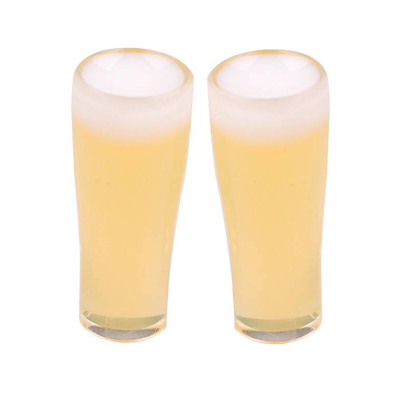 Bộ 2 Mô Hình Chai Bia Mini Tỉ Lệ 1: 12 Trang Trí Nhà Búp Bê