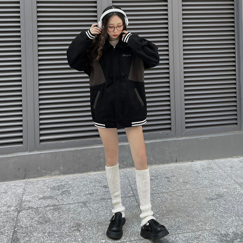 Áo khoác jacket YASA form rộng chất liệu kaki dày dặn phong cách ulzzang - Tuni Store
