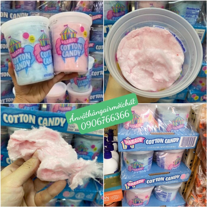 Kẹo Bông Gòn Parade Cotton Candy Mỹ 57g