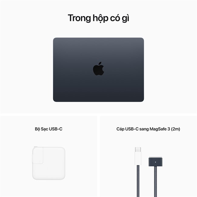 Apple Macbook Air 13.6&quot; M2 (2022) 8C GPU/8GB/256GB Space Grey- Hàng Chính Hãng