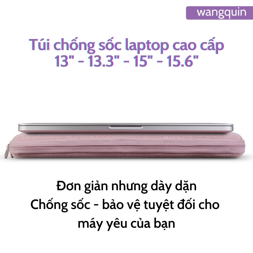 Túi chống sốc Laptop / Macbook cao cấp 12 13 13.3 inch Bao Da Đựng Máy Tính Nam Nữ Đủ màu Bao Vải Bảo vệ Asus Acer