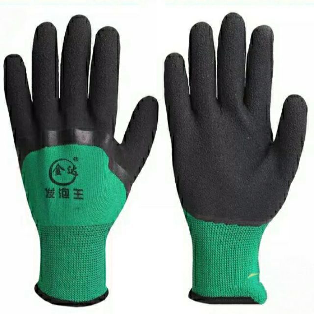 Găng Tay Bảo Hộ Lao Động Phủ Cao Su Latex Cao Cấp