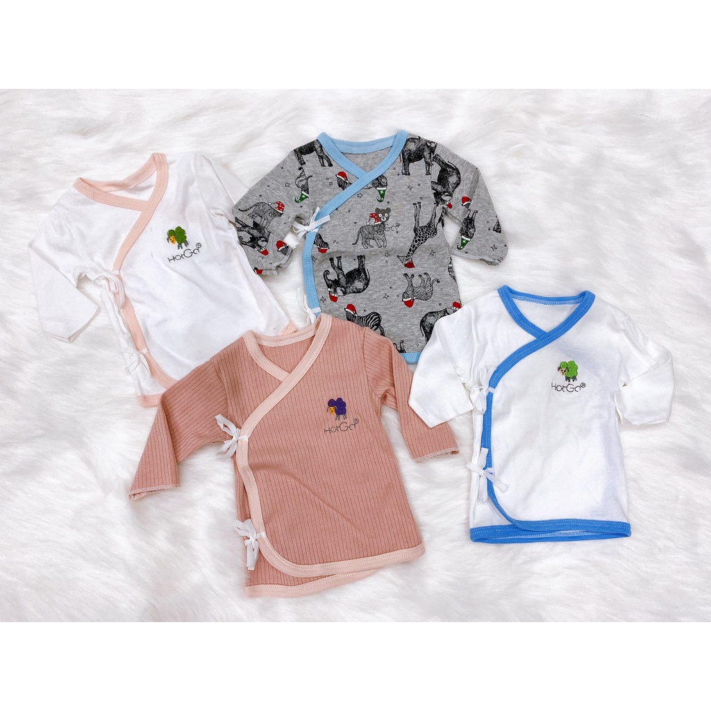 Áo Cột Dây Hotga Tay Ngắn Size 2.5-5kg (Màu Ngẫu Nhiên)