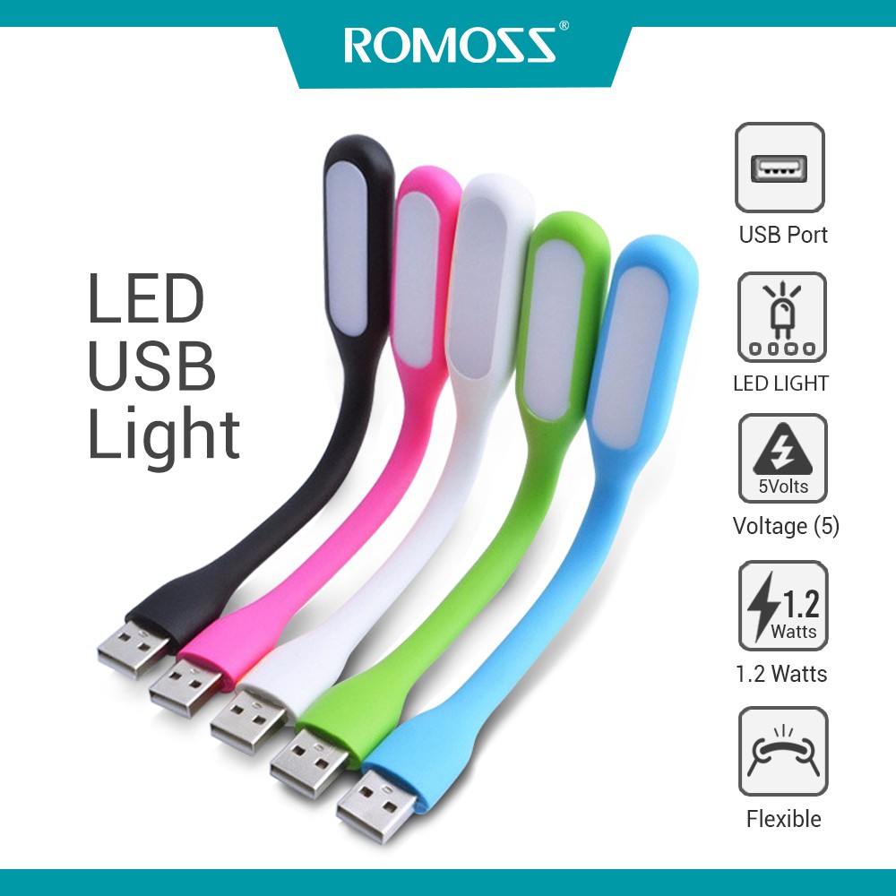 Đèn LED USB ROMOSS linh hoạt mini