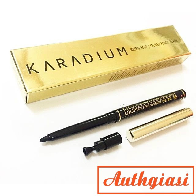 Chì kẻ mắt chống trôi Karadium Waterproof Eyeliner Pencil Black vỏ Đen | BigBuy360 - bigbuy360.vn