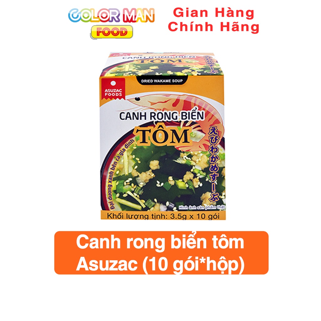 Canh rong biển tôm Asuzac (10 gói*hộp)