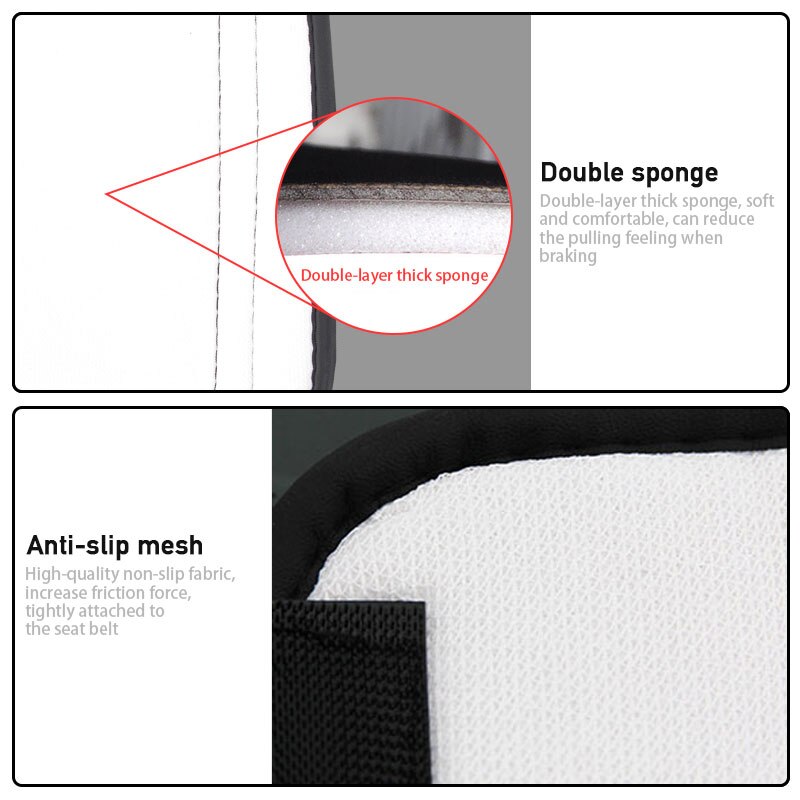 Đệm đai an toàn SEAMETAL da sợi carbon bảo vệ đa năng trang trí nội thất xe hơi nhiều loại tùy chọn