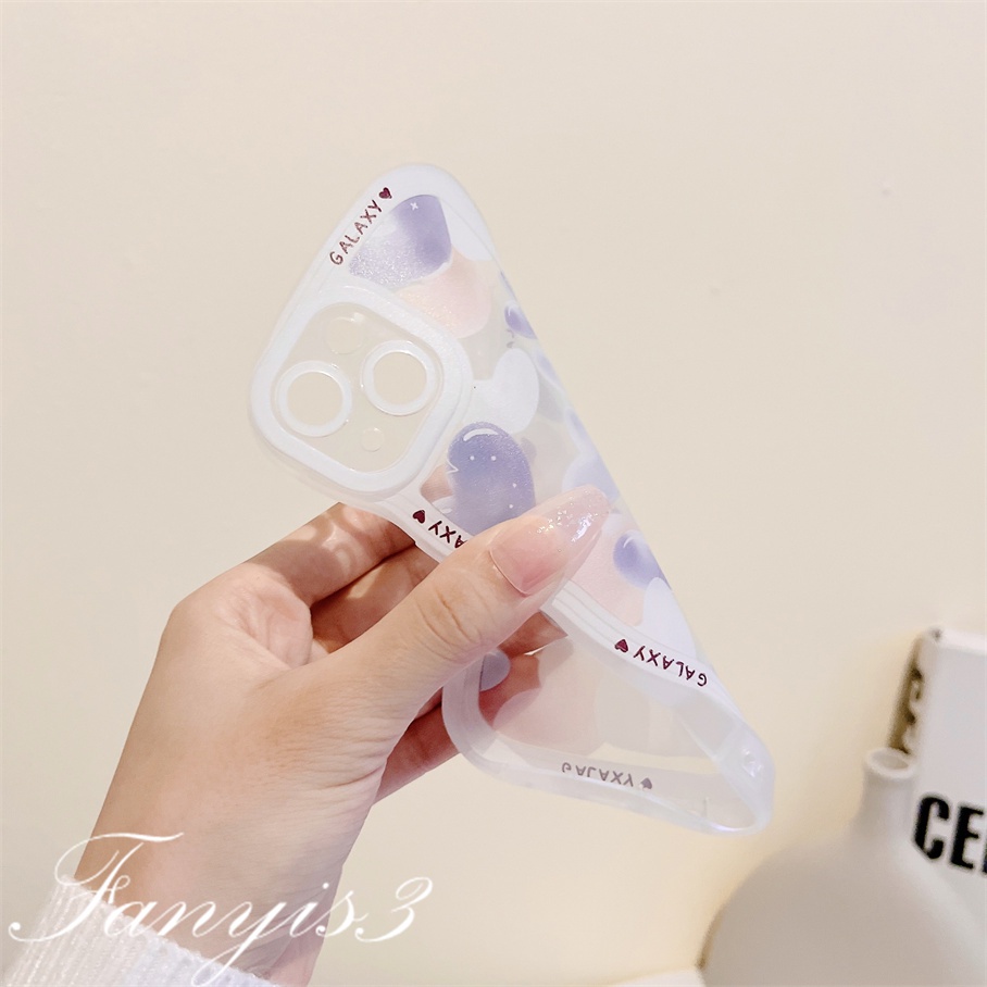 Ốp Điện Thoại TPU Mềm Trong Suốt Họa Tiết Trái Tim Cho iPhone 14 13 12 11 Pro Max X XR Xs Max 8 7 6 6s Plus SE 2020