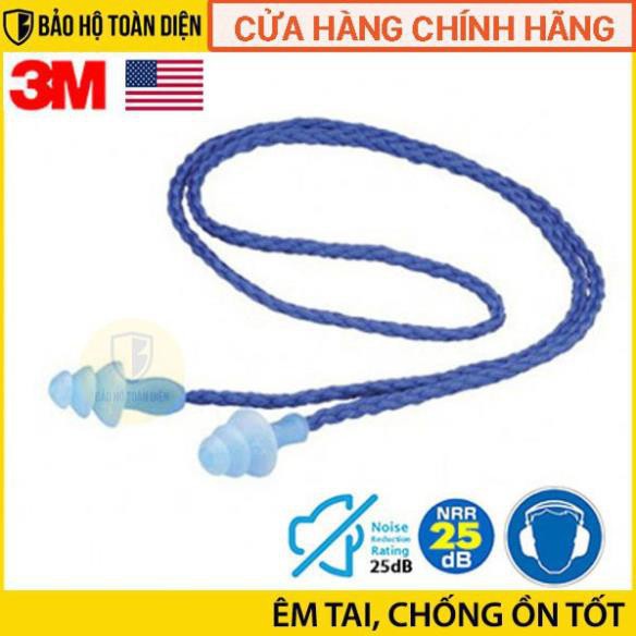 {CHÍNH HÃNG} Nút bịt tai chống ồn có dây 3M 1290 | Nút tai chống ồn 3M| Dùng nhiều lần