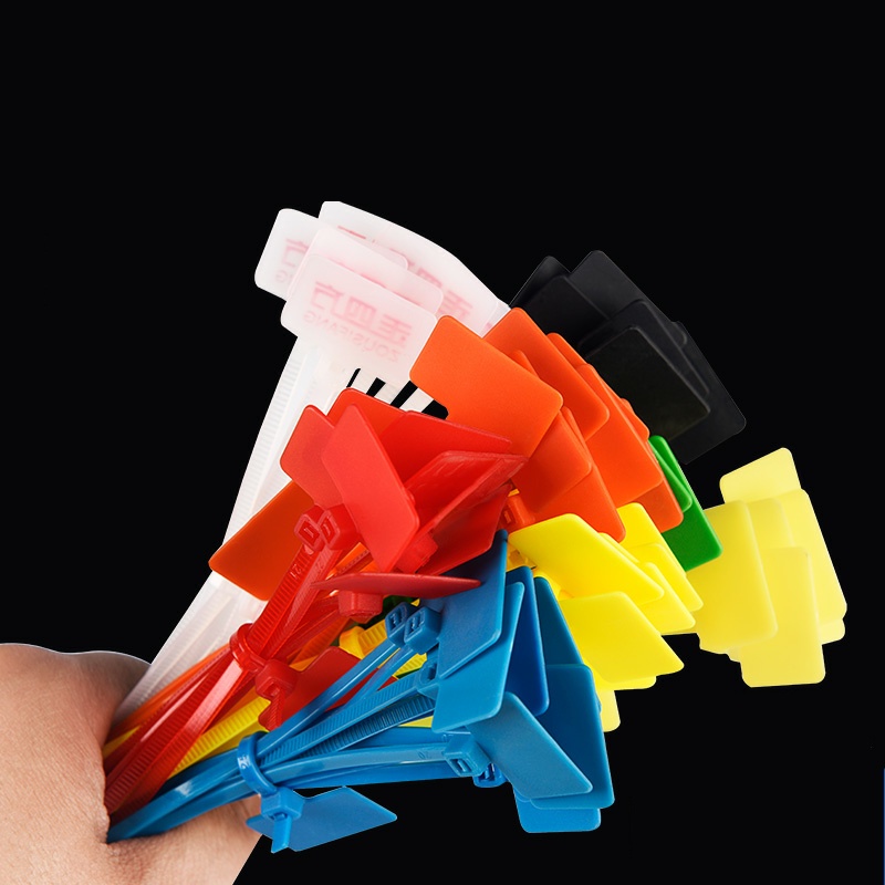 Dây rút vuông, dây rút nhựa, dây thít nhựa đánh dâu dây 4x200mm