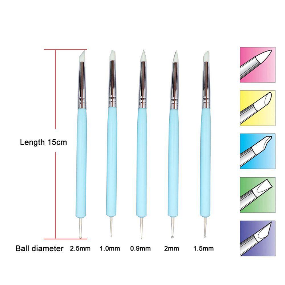 Dụng Cụ Điêu Khắc Đất Sét Bằng Silicone Hai Đầu