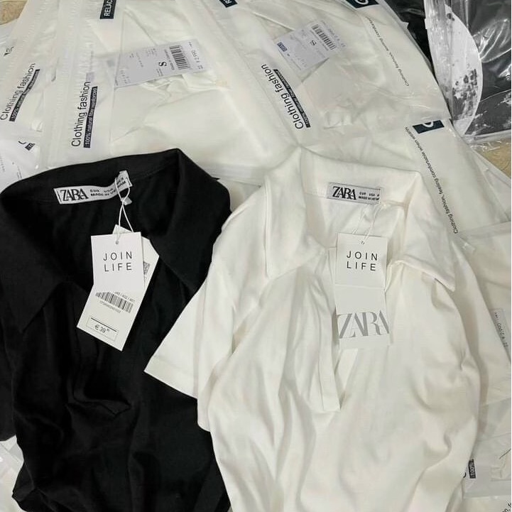 Áo Polo Nữ Ngắn Tay Cổ V Chất Thun Co Dãn Thiết Kế Basic Style Ulzzang | BigBuy360 - bigbuy360.vn