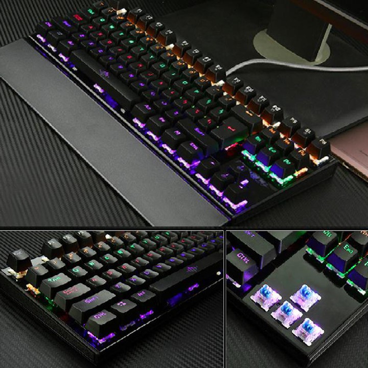 (có video) Combo Bàn phím cơ K28, K30, AK911,K550 và chuột Gaming Q5 cao cấp có LED