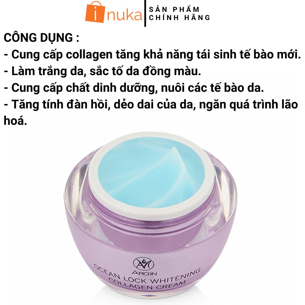 [Trắng Nhanh]Kem trắng da mặt hàn quốc, làm trắng da mặt, chăm sóc da, Kem Face Collagen Amoon Hàn Quốc