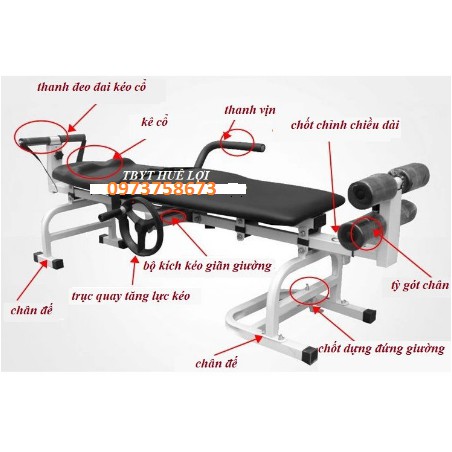 Giường kéo giãn cột sống lưng