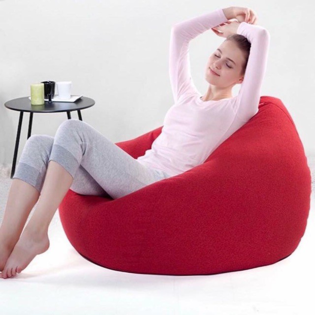 Ghế BeanbagGhế lười hạt xốp mẫu giọt nước. Chất kiệu vải kate phiGiao hàng miễn phí TPHCM