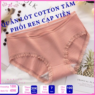 Quần lót nữ cotton cạp viền ren