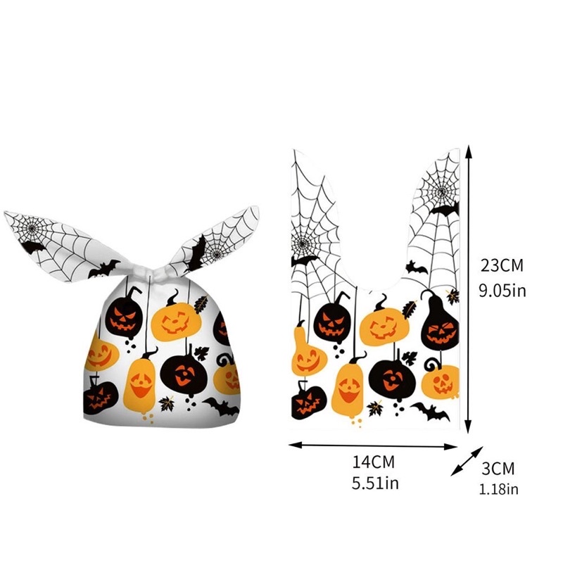 Set 50 túi gói quà kẹo Halloween