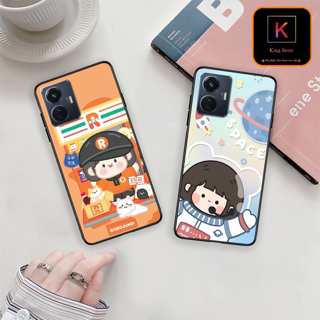 Ốp lưng Vivo Y55 5G - Y75 5G - Ốp lưng vivo in hình Ngân hà &amp; RoroJump siêu đẹp