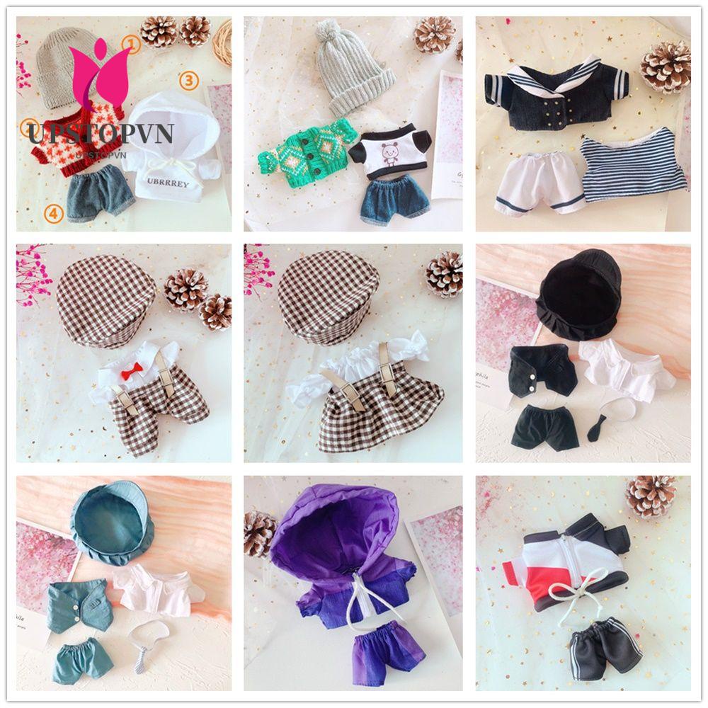 UPSTOP 1SET 20cm Mini Sweater Dolls Accessories Plush Toy Doll Supplies Clothes Birthday Gifts Cute Yellow Duck