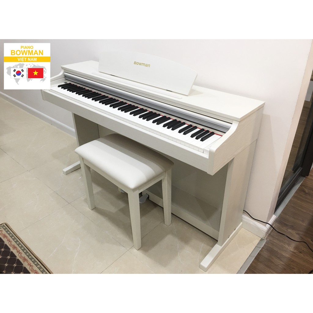 Đàn Piano điện mới BOWMAN CX200 - Màu Trắng - Bảo hành 2 năm