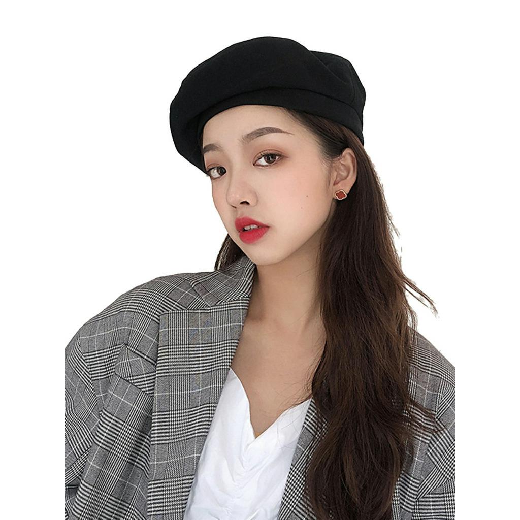 Mũ nồi màu trơn đơn giản thời trang dành cho nữ