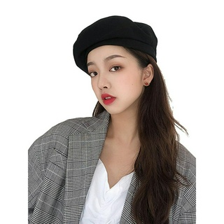 Ld-phụ nữ Mũ nồi có dây có thể điều chỉnh Màu trơn đơn giản Phong cách cổ điển Phụ kiện quần áo