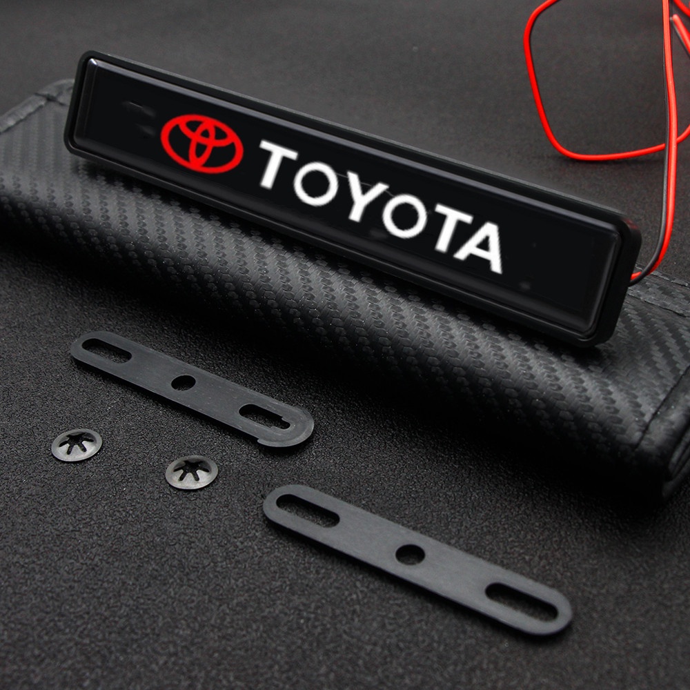 Toyota Logo Đèn LED Trang Trí Mui Xe Hơi  Chất Lượng Cao Raize Corolla Cross Vios Veloz Innova Camry Hilux Yaris Fortuner Wigo Altis RAV4 Avanza Hiace