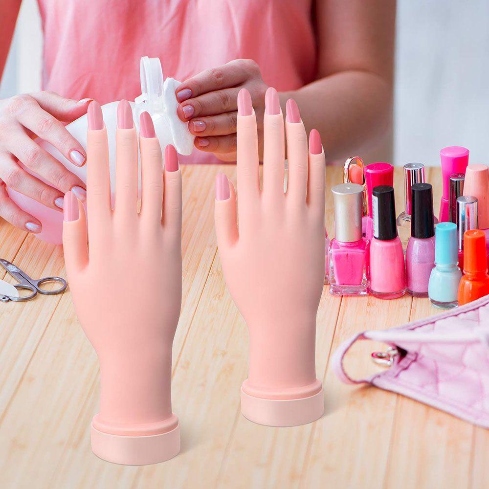 Mô Hình Bàn Tay Giả Bằng Silicone Linh Hoạt Luyện Tập Làm Móng