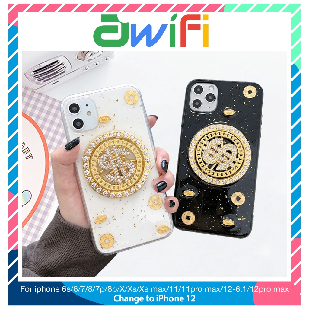 Ốp lưng iphone 3d xoay 360 tài lộc 6/6plus/6s/6splus/7/7plus/8/8plus/x/xr/xs/11/12/pro/max/plus/promax - Awifi Case A2-1 | BigBuy360 - bigbuy360.vn