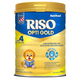 Sữa bột Riso Opti Gold 4 lon 900 Date 2022