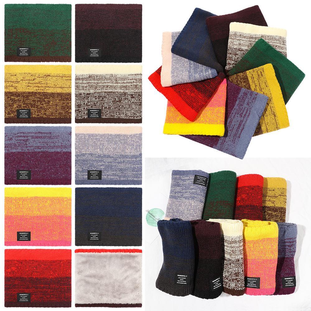 Khăn Choàng Cổ Dệt Kim Dày Dặn Giữ Ấm Mùa Đông