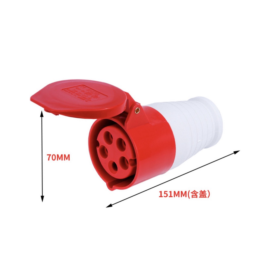 Phích Cắm ổ cắm Công Nghiệp 3 Pha 16A ---32A 4 chấu 32A 5 Chấu